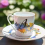 Gifts - WAX Sparkle: Customizable Cup & Saucer - Celebrate 140 Years of Indigo Art in Fine Porcelain - KEMI HOME ART