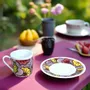 Gifts - Awaken your senses with this customizable fine porcelain coffee cup, 'Wedding Flowers' WAX pattern – A vibrant tribute to love and African tradition - KEMI HOME ART