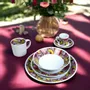 Gifts - Awaken your senses with this customizable fine porcelain coffee cup, 'Wedding Flowers' WAX pattern – A vibrant tribute to love and African tradition - KEMI HOME ART