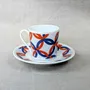 Gifts - Olympic WAX Sparkle: French Fine Porcelain Cup & Saucer - Fully Customizable! - KEMI HOME ART