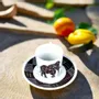 Gifts - Senufo Elephant: Customizable French Porcelain Coffee Cup – Unique Craftsmanship & African Motifs - KEMI HOME ART