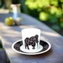Gifts - Senufo Elephant: Customizable French Porcelain Coffee Cup – Unique Craftsmanship & African Motifs - KEMI HOME ART