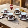 Gifts - Sensory Awakening: Customizable French Porcelain Coffee Cup with Ndop Bamoun Patterns from Cameroon - KEMI HOME ART