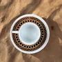 Gifts - Sensory Awakening: Customizable French Porcelain Coffee Cup with Ndop Bamoun Patterns from Cameroon - KEMI HOME ART