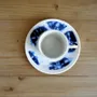 Gifts - African Spark: Customizable Porcelain Cup & Saucer - Unique Reversed Indigo Pattern - KEMI HOME ART