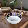 Gifts - Customizable Fine Porcelain Bowl: Unique Baoulé Pattern, Textured Finish & French Elegance - KEMI HOME ART