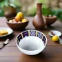Gifts - Customizable Fine Porcelain Bowl: Unique Baoulé Pattern, Textured Finish & French Elegance - KEMI HOME ART