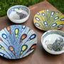 Gifts - Customizable Porcelain Bowl - WAX Giraffe & Electricity Motif, Unique French Craftsmanship - KEMI HOME ART