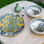Gifts - Customizable Porcelain Bowl - WAX Giraffe & Electricity Motif, Unique French Craftsmanship - KEMI HOME ART