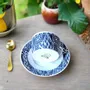 Gifts - Ndop Blue Teacup Set: Customizable African Elegance in Fine French Porcelain - KEMI HOME ART