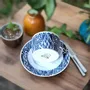 Gifts - Ndop Blue Teacup Set: Customizable African Elegance in Fine French Porcelain - KEMI HOME ART