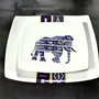 Gifts - Baoulé Elephants: Customizable Square Porcelain Plate Set - Ivorian Craftsmanship & Tradition - KEMI HOME ART