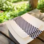 Gifts - Limited Edition: Customizable Set of 12 Square French Porcelain Plates - Unique Ludo Kouin WAX Pattern - KEMI HOME ART