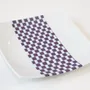 Gifts - Limited Edition: Customizable Set of 12 Square French Porcelain Plates - Unique Ludo Kouin WAX Pattern - KEMI HOME ART