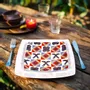 Cadeaux - Édition Limitée : Coffret de 12 Assiettes en Porcelaine Française Personnalisables aux Symboles Adinkra - Artisanat d'Excellence - KEMI HOME ART