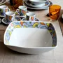 Gifts - Customizable Porcelain Bowl - 'Wedding Flowers' Wax Motif - African Elegance for Your Table - KEMI HOME ART