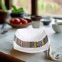Gifts - Handcrafted Customizable Porcelain Bowl - Ethnic Kanta Pattern from Niger in Gift Box - KEMI HOME ART