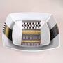 Gifts - Handcrafted Customizable Porcelain Bowl - Ethnic Kanta Pattern from Niger in Gift Box - KEMI HOME ART