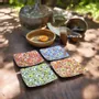 Gifts - WAX Wonder: Customizable French Porcelain Plate Set with Unique Green Floral Motif for Weddings & Celebrations - KEMI HOME ART