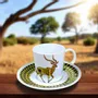 Gifts - Limited Edition: Set of 4 Customizable African WAX Coffee Cups in Fine French Porcelain - KEMI HOME ART