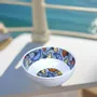 Gifts - Autumn Awakening: Customizable Fine Porcelain Breakfast Set - Unique 'Wedding Flowers' WAX Blue Pattern - KEMI HOME ART