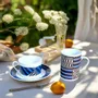 Gifts - Morning Awakening: Customizable Fine Porcelain Breakfast Set - Kanta Niger Motif, Unique French Craftsmanship - KEMI HOME ART