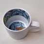 Gifts - Customizable Fine Porcelain Mug: « Wedding Flowers » Wax Design for a Unique Coffee Experience - KEMI HOME ART