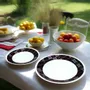 Gifts - Limited Edition: Customizable French Porcelain Plate Set - Black Senoufo Motif, Handcrafted Excellence & Ethnic Elegance - KEMI HOME ART