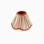 Decorative objects - ABAT-JOUR PLISSÉ EN TISSU SCALLOPED - SHADOW STRIPE BROWN - CRAFT BOAT