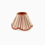 Decorative objects - ABAT-JOUR PLISSÉ EN TISSU SCALLOPED - SHADOW STRIPE BROWN - CRAFT BOAT