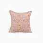 Coussins textile - HOUSSE DE COUSSIN CARRÉ À Passepoil IMPRIMÉ EN BLOC - ROSE VANA - CRAFT BOAT