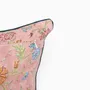 Coussins textile - HOUSSE DE COUSSIN CARRÉ À Passepoil IMPRIMÉ EN BLOC - ROSE VANA - CRAFT BOAT