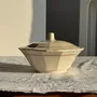 Platter and bowls - Sarreguemines tureen with antique lid with rose pattern D33 H28 - OFFICE OBJETS