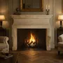 Fireplaces - Minimal Sculptural French Fireplace Design for Luxury Living - MAISON LEON VAN DEN BOGAERT
