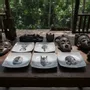 Gifts - African Splendor: Customizable Porcelain Set with Traditional Masks - 12 Unique Art Pieces - KEMI HOME ART