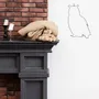 Other wall decoration - Wire Wall Decor\" Owl/Owl Silhouette\ - BIJOUX DE MUR
