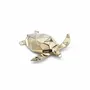 Hotel bedrooms - Porcelain Turtle Sculpture – Gold Edition - OCEANSTORE DESIGN