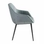 Chairs - Greyish blue marbled fabric chair - ANGEL CERDÁ