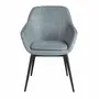 Chairs - Greyish blue marbled fabric chair - ANGEL CERDÁ
