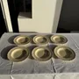 Assiettes de réception - Lot de 6 assiettes crème en faïence Longchamp D25 - OFFICE OBJETS