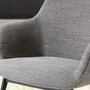 Chaises - Chaise en tissu gris - ANGEL CERDÁ