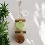 Savons - Tresse 1 Cœur Verveine avec Rond Bois "Arbre de vie " - FABRIQUE LOMAELLE