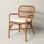 Armchairs - PHILIPPE RATTAN DINING ARMCHAIR BROWN - MAHE HOMEWARE