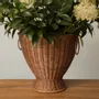 Vases - VASE EN ROTIN ORNELLA MARRON - MAHE HOMEWARE