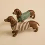 Sculptures, statuettes and miniatures - THE SAUSAGE LEAGUE DACHSHUND - MAHE HOMEWARE