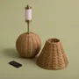 Lampes de table - LAMPE DE TABLE SANS FIL EN ROTIN AVEC ABAT-JOUR EN ROTIN - MAHE HOMEWARE