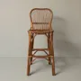 Chaises - TABOURET DE BAR EN ROTIN PHILIPPE MARRON - MAHE HOMEWARE