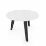 Coffee tables - ROUND COFFEE TABLE WITH DOVE MARBLE DECOR - DECO-GEM