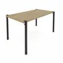 Dining Tables - RECTANGULAR DINING TABLE WITH LIGHT OAK DECOR ANDROMEDA - DECO-GEM