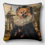 Linge - Bestiaire Aristocratique 9 (Duchess Loulou) — Housse Coussin Velours 45cm x 45cm - LAURE WELFLING - DJEBELI